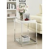 image:imageConvenience Concepts Palm Beach End Table with Shelf and Removable Trays WhiteWhite
