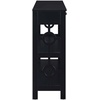 image:imageConvenience Concepts Ring 1 Drawer Console Table with Shelves GrayBlack