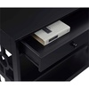image:imageConvenience Concepts Ring 1 Drawer Console Table with Shelves GrayBlack