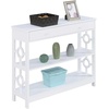 image:imageConvenience Concepts Ring 1 Drawer Console Table with Shelves GrayWhite