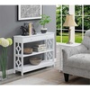 image:imageConvenience Concepts Ring 1 Drawer Console Table with Shelves GrayWhite