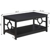 image:imageConvenience Concepts Ring Coffee Table BlackBlack