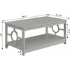image:imageConvenience Concepts Ring Coffee Table BlackGrey