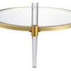 image:imageConvenience Concepts Royal Crest 2 Tier Acrylic Glass End Table GlassGoldGlassGold