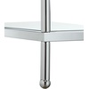 image:imageConvenience Concepts Royal Crest 2 Tier Round End Table Clear Glass  ChromeGlassChrome