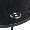 image:imageConvenience Concepts Simon End Table with USB Ports 1575  Modern 3Tier Round Side Table with Storage Shelves for Family Room Industrial Style Table with Charging Station BarnwoodBlackBlackBlack