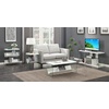 image:imageConvenience Concepts SoHo 1 Drawer Glass 36 inch Desk White Faux MarbleGlassWhite