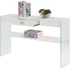image:imageConvenience Concepts SoHo 1Drawer Console Table White