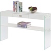 image:imageConvenience Concepts SoHo 1Drawer Console Table White