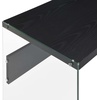 image:imageConvenience Concepts SoHo Console TableDesk Weathered WhiteBlackGlass