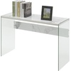 image:imageConvenience Concepts SoHo Console TableDesk Weathered WhiteFaux White Marble