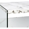 image:imageConvenience Concepts SoHo Console TableDesk Weathered WhiteFaux White Marble