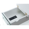 image:imageConvenience Concepts SoHo Flip Top End Table with Charging Station White Faux MarbleWhite