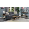 image:imageConvenience Concepts SoHo Glass Coffee Table 40  Modern Living Room Table with Storage Shelf Contemporary Coffee Table for Family Room Weathered WhiteBarnwoodGlass