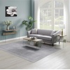 image:imageConvenience Concepts SoHo Glass Coffee Table 40  Modern Living Room Table with Storage Shelf Contemporary Coffee Table for Family Room Weathered WhiteSandstoneGlass