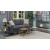 image:imageConvenience Concepts SoHo Glass Coffee Table 40  Modern Living Room Table with Storage Shelf Contemporary Coffee Table for Family Room Weathered WhiteBarnwoodGlass