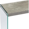 image:imageConvenience Concepts SoHo Glass Console Table 42  Modern Sofa Table with Storage Shelf Narrow Entryway Hall Table for Living Room Display Accent Table Weathered GrayFaux Birch