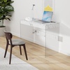 image:imageConvenience Concepts SoHo Glass Desk with Charging Station 42 Faux White MarbleFaux White Marble