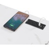 image:imageConvenience Concepts SoHo Glass Desk with Charging Station 42 Faux White MarbleFaux White Marble