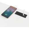 image:imageConvenience Concepts SoHo Glass Desk with Charging Station 42 White