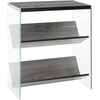 image:imageConvenience Concepts Soho Bookcase White  GlassWeathered Gray  Glass