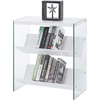image:imageConvenience Concepts Soho Bookcase White  GlassWhite  Glass