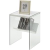 image:imageConvenience Concepts Soho End Table Sandstone  GlassFaux White Marble