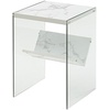 image:imageConvenience Concepts Soho End Table Sandstone  GlassFaux White Marble