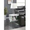 image:imageConvenience Concepts Soho End Table Sandstone  GlassFaux White Marble