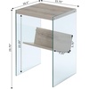image:imageConvenience Concepts Soho End Table Sandstone  GlassSandstone  Glass