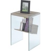 image:imageConvenience Concepts Soho End Table Sandstone  GlassSandstone  Glass