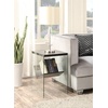 image:imageConvenience Concepts Soho End Table Sandstone  GlassWeathered Gray