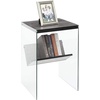 image:imageConvenience Concepts Soho End Table Sandstone  GlassWeathered Gray