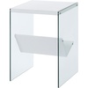 image:imageConvenience Concepts Soho End Table Sandstone  GlassWhiteGlass