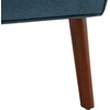 image:imageConvenience Concepts Take a Seat Andy Mid Century Modern Accent Lounge Armchair 30  Contemporary Lounge Chair for Living Room Bedroom Dark Blue FabricEspressoDark Blue FabricEspresso