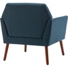 image:imageConvenience Concepts Take a Seat Andy Mid Century Modern Accent Lounge Armchair 30  Contemporary Lounge Chair for Living Room Bedroom Dark Blue FabricEspressoDark Blue FabricEspresso