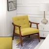 image:imageConvenience Concepts Take a Seat Chairs Bumblebee Yellow FabricEspressoBumblebee Yellow FabricEspresso