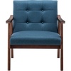 image:imageConvenience Concepts Take a Seat Chairs Bumblebee Yellow FabricEspressoConant Blue FabricEspresso