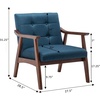 image:imageConvenience Concepts Take a Seat Chairs Bumblebee Yellow FabricEspressoConant Blue FabricEspresso
