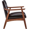 image:imageConvenience Concepts Take a Seat Chairs Bumblebee Yellow FabricEspressoEspresso Faux LeatherEspresso