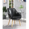 image:imageConvenience Concepts Take a Seat Charlotte Accent Chair Black Faux LeatherBlack Faux Leather