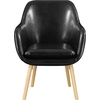 image:imageConvenience Concepts Take a Seat Charlotte Accent Chair Black Faux LeatherBlack Faux Leather