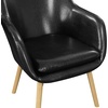 image:imageConvenience Concepts Take a Seat Charlotte Accent Chair Black Faux LeatherBlack Faux Leather