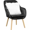 image:imageConvenience Concepts Take a Seat Charlotte Accent Chair Black Faux LeatherBlack Faux Leather