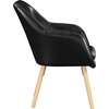 image:imageConvenience Concepts Take a Seat Charlotte Accent Chair Black Faux LeatherBlack Faux Leather
