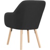 image:imageConvenience Concepts Take a Seat Charlotte Accent Chair Black Faux LeatherBlack Linen