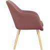 image:imageConvenience Concepts Take a Seat Charlotte Accent Chair Black Faux LeatherBlush Velvet