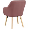image:imageConvenience Concepts Take a Seat Charlotte Accent Chair Black Faux LeatherBlush Velvet