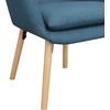 image:imageConvenience Concepts Take a Seat Charlotte Accent Chair Black Faux LeatherDenim Blue Linen