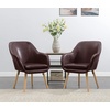 image:imageConvenience Concepts Take a Seat Charlotte Accent Chair Black Faux LeatherEspresso